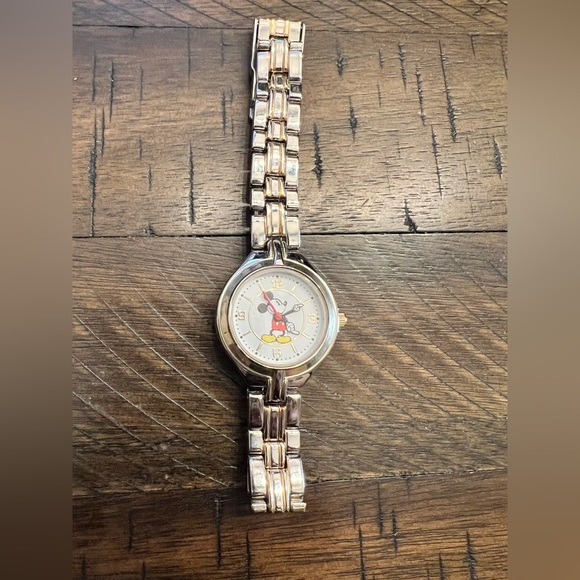 Disney Accessories - 💜💜 Gold and Silver Mickey Mouse Watch